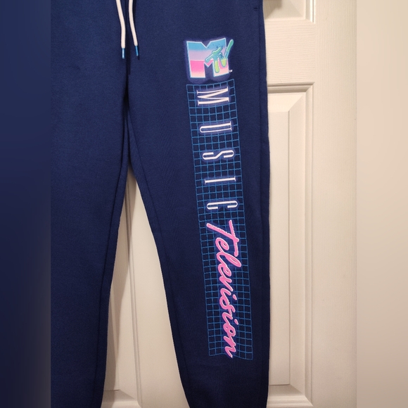 NWT - MTV Navy Joggers - Picture 2 of 11